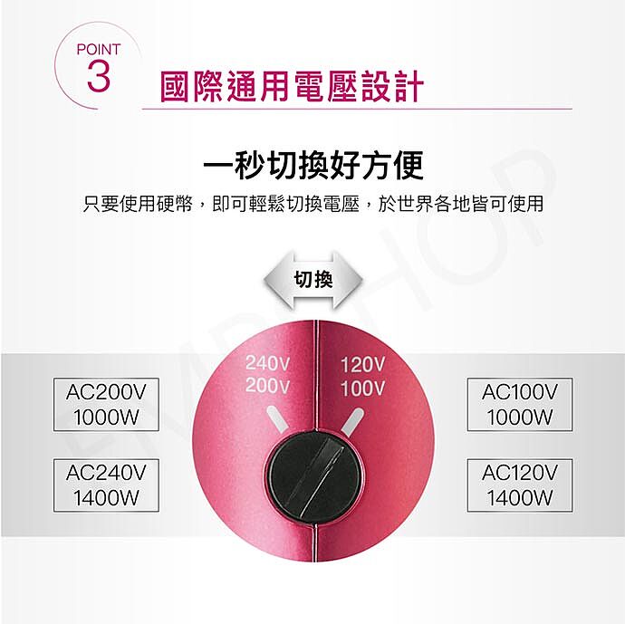 TESCOM 國際電壓奈米水霧膠原蛋白吹風機TCD3000TW-家電．影音-myfone購物